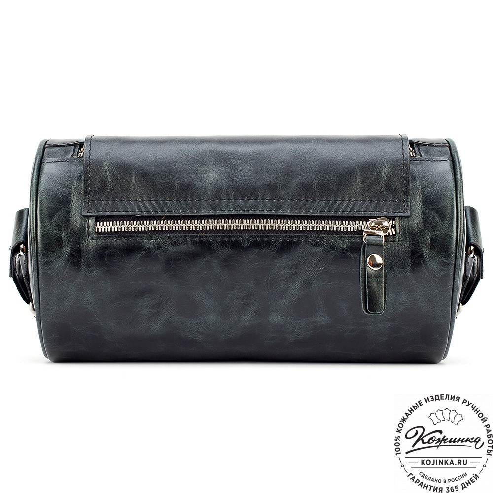 Кожаная сумка "Джерри" (чёрный антик)