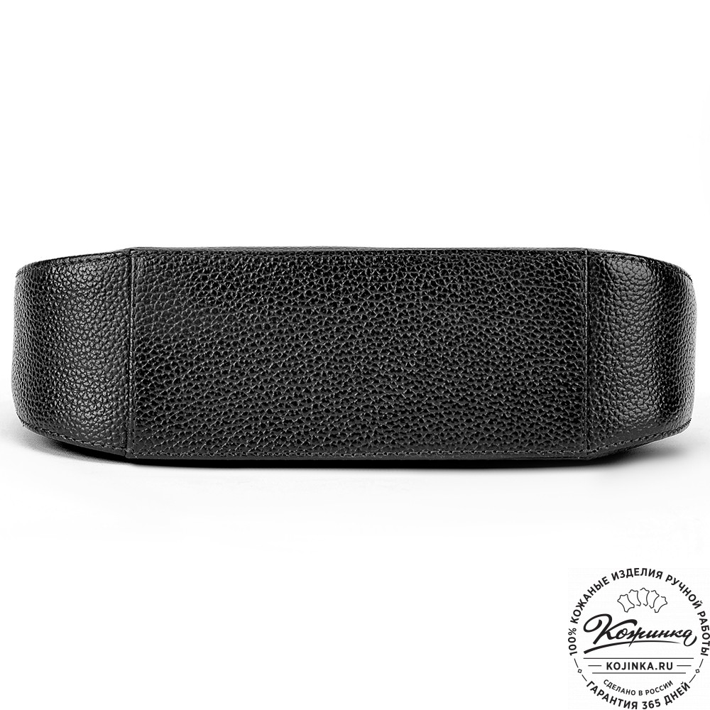 Женская кожаная сумка "Каролина" (чёрная)