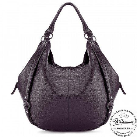 Женская кожаная сумка "Миллениум" (баклажан)