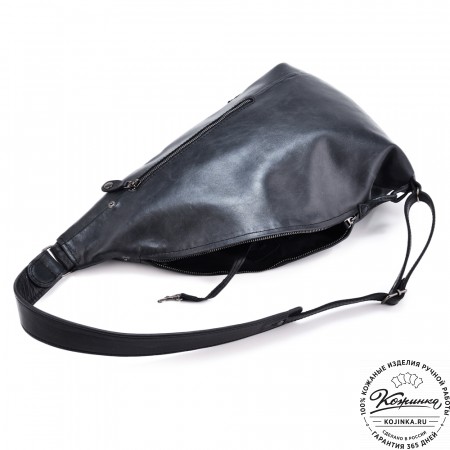 Кожаный рюкзак "Африка" (чёрный)