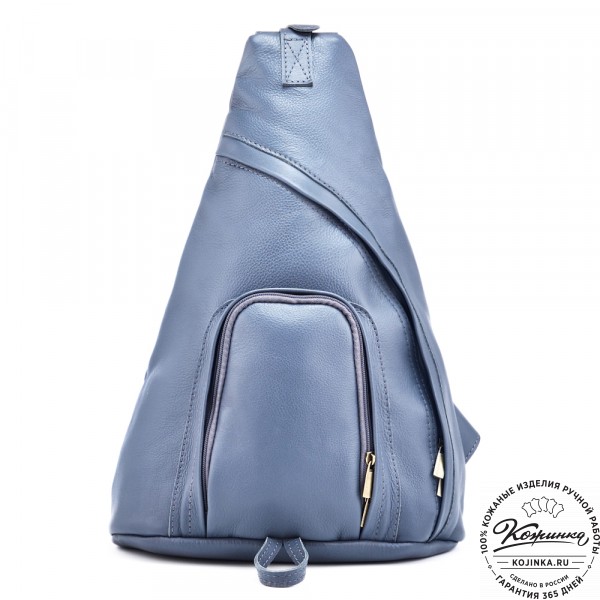 Кожаный рюкзак "Фобос" (джинс). фото 1