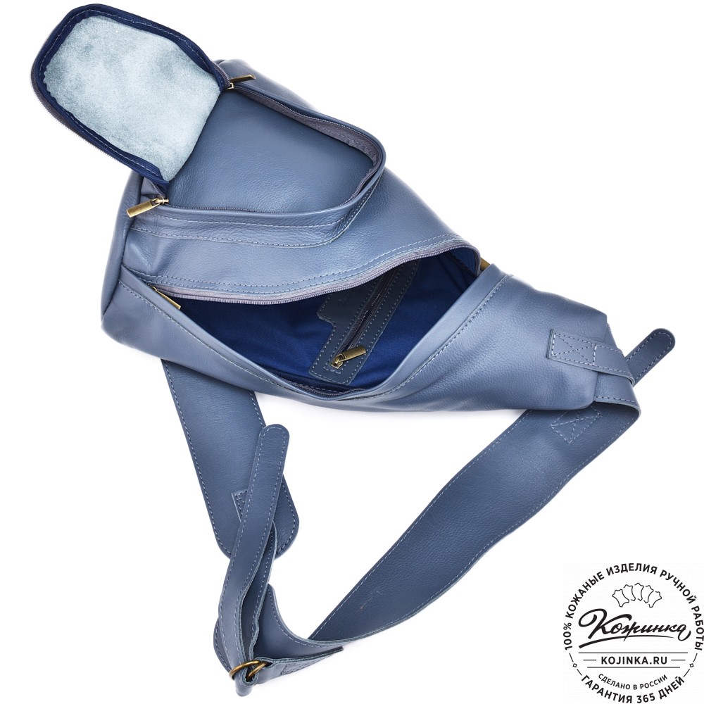 Кожаный рюкзак "Фобос" (джинс)