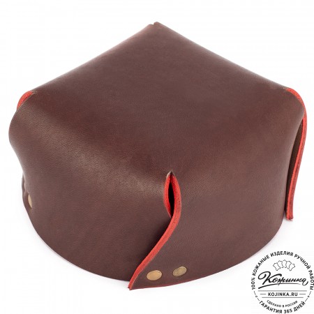 Кожаная шкатулка "Тюби" (коричневая)