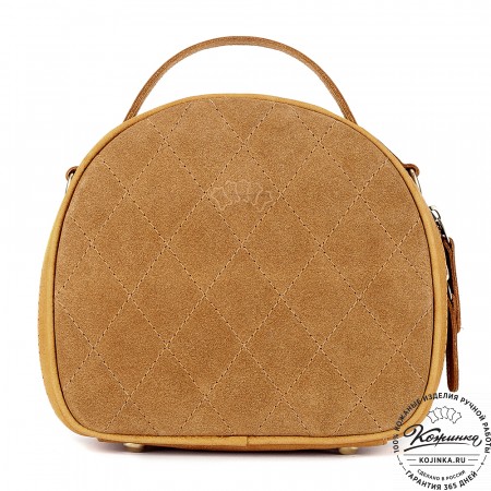 Женская кожаная сумка "Селин" (охра)