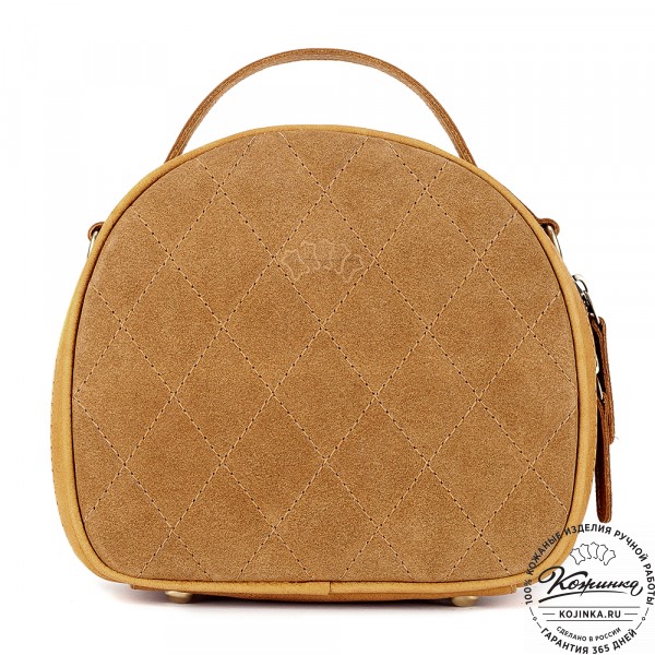 Женская кожаная сумка "Селин" (охра). фото 1