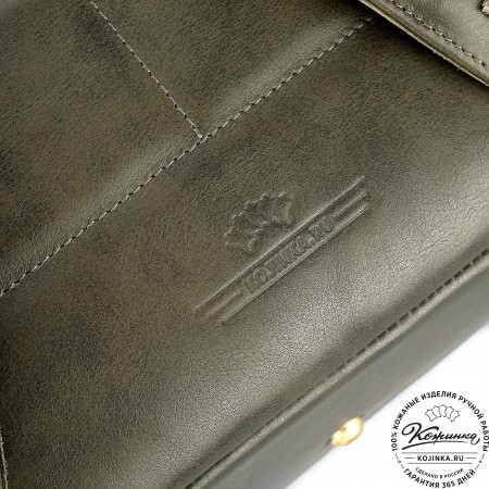 Кожаный рюкзак "Вена" (хаки гладкая кожа)