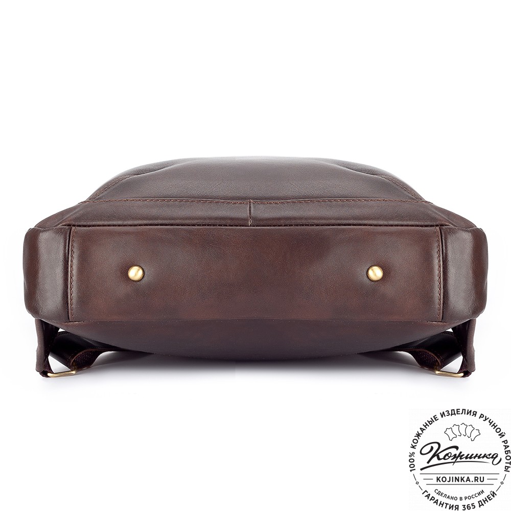 Кожаный рюкзак "Верса" (коричневая гладкая кожа) 