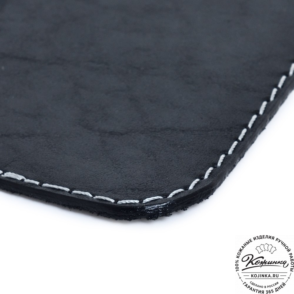  Бювар кожаный для рабочего стола (черный) 