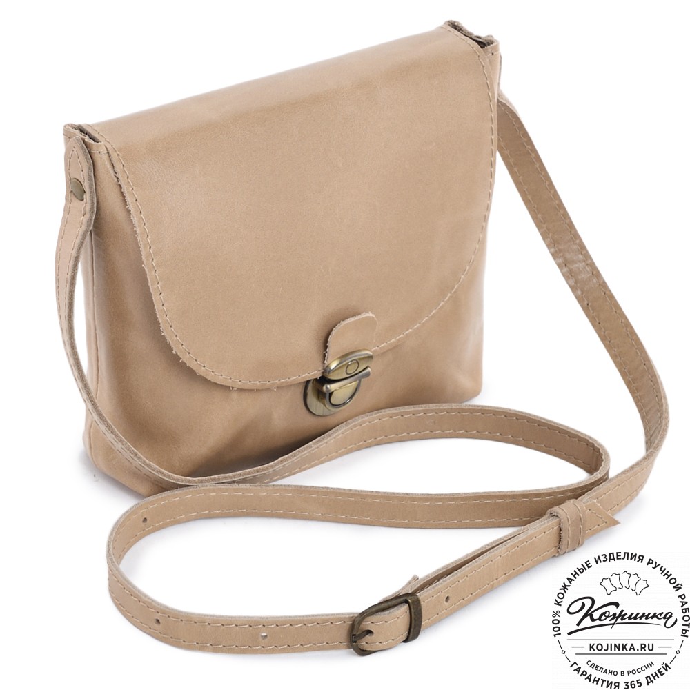  Кожаная сумка "Калифорния Нью" (бежевый)