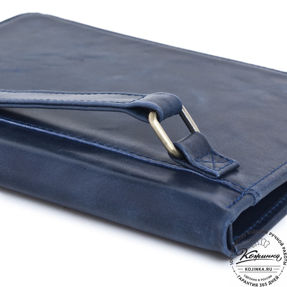  Кожаная папка для документов "Кейптаун" (синий антик) 