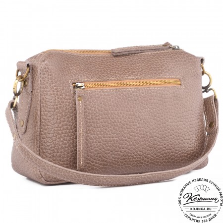 Женская кожаная сумка "Агата" (капучино)