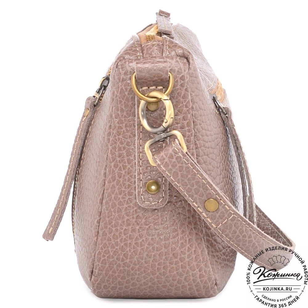 Женская кожаная сумка "Агата" (капучино)