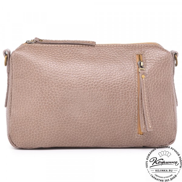 Женская кожаная сумка "Агата" (капучино). фото 1