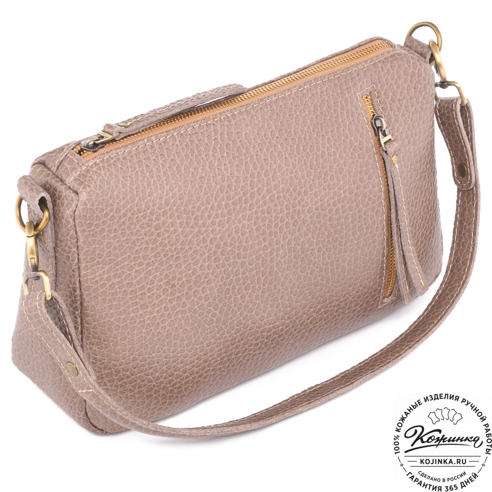 Женская кожаная сумка "Агата" (капучино)