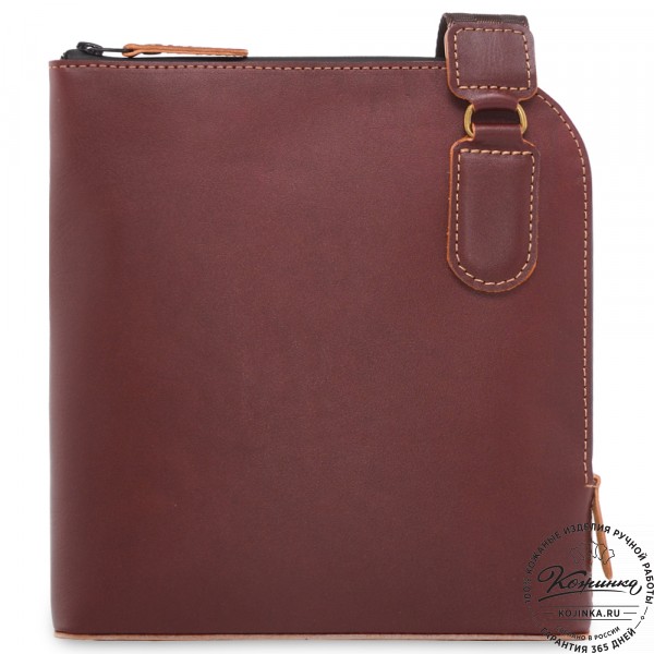 Кожаная сумка "Родос" (коричневая). фото 1