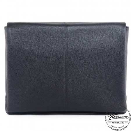  Кожаная сумка через плечо "Бавария" (черная) 