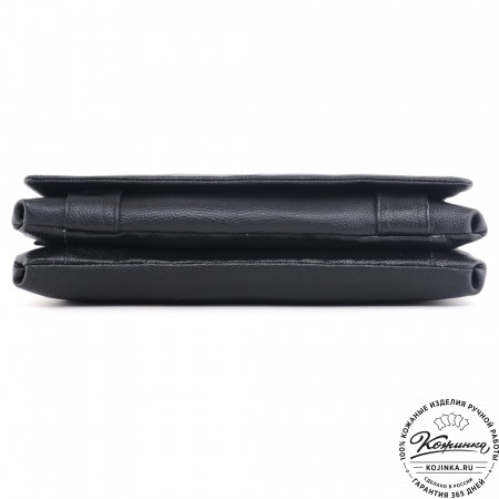  Кожаная сумка через плечо "Бавария" (черная) 