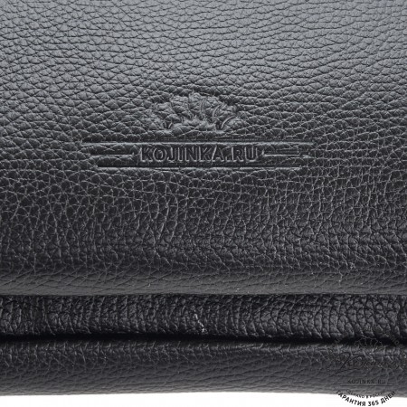  Кожаная сумка через плечо "Бавария" (черная) 