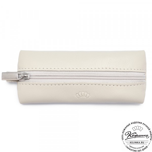  Кожаная ключница «Соло» (бежевая) . фото 1