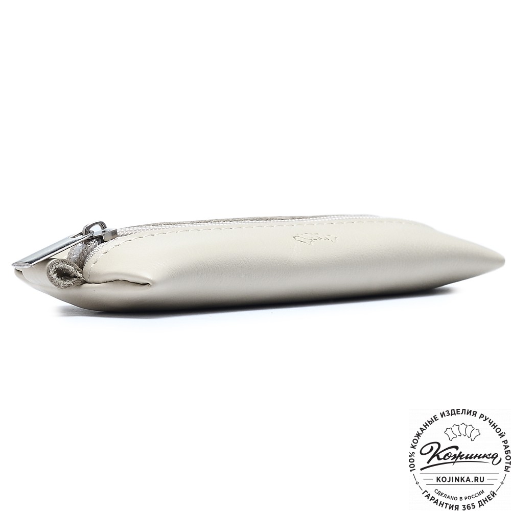  Кожаная ключница «Соло» (бежевая) 