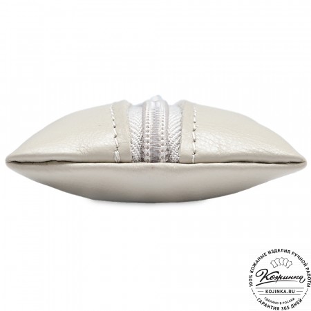  Кожаная ключница «Соло» (бежевая) 