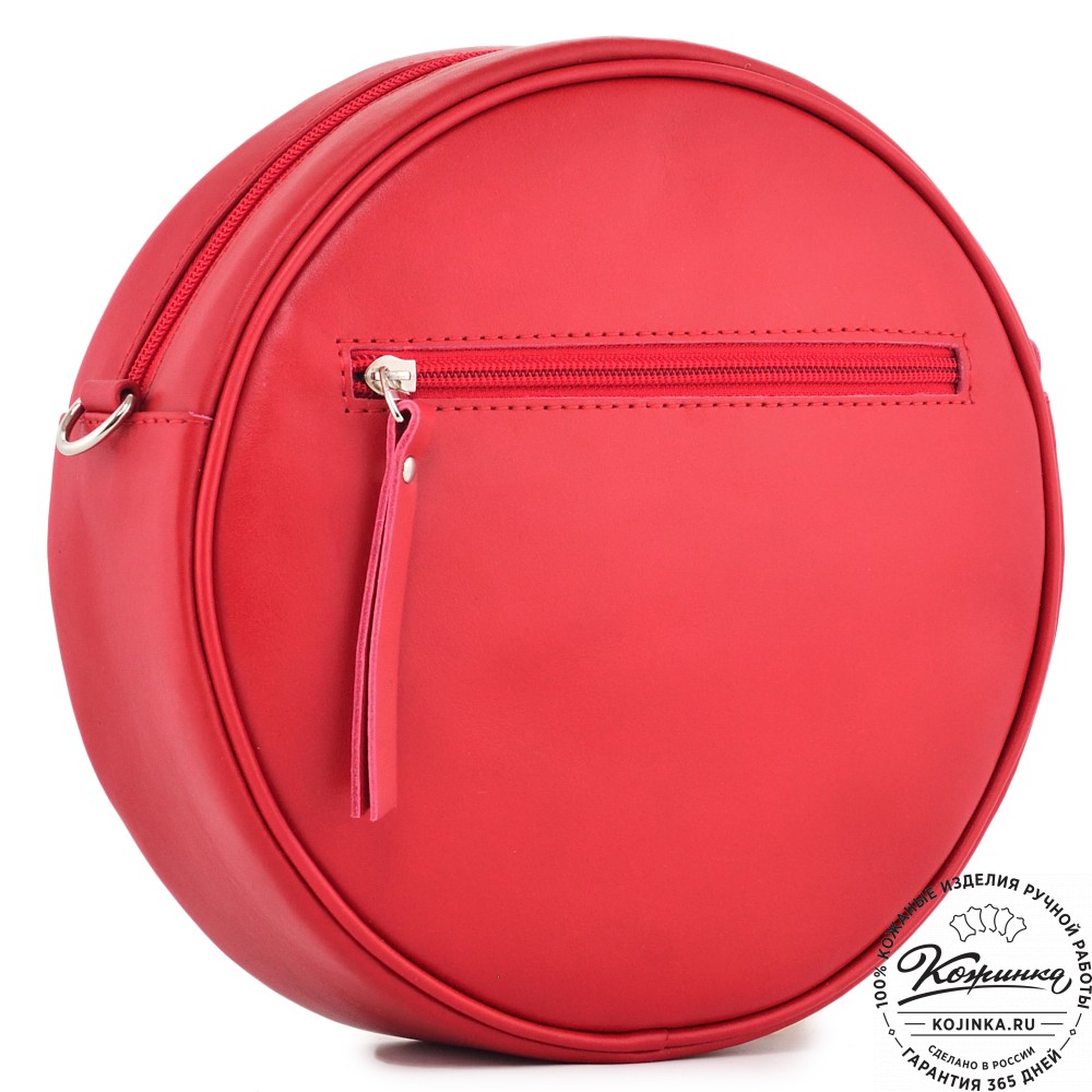  Женская кожаная сумка "Дарья" (красная) 