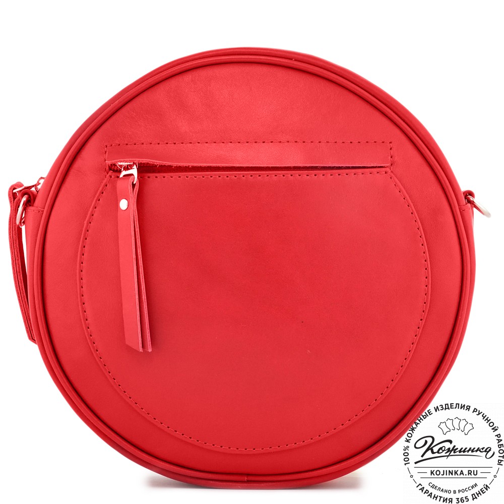  Женская кожаная сумка "Дарья" (красная) 