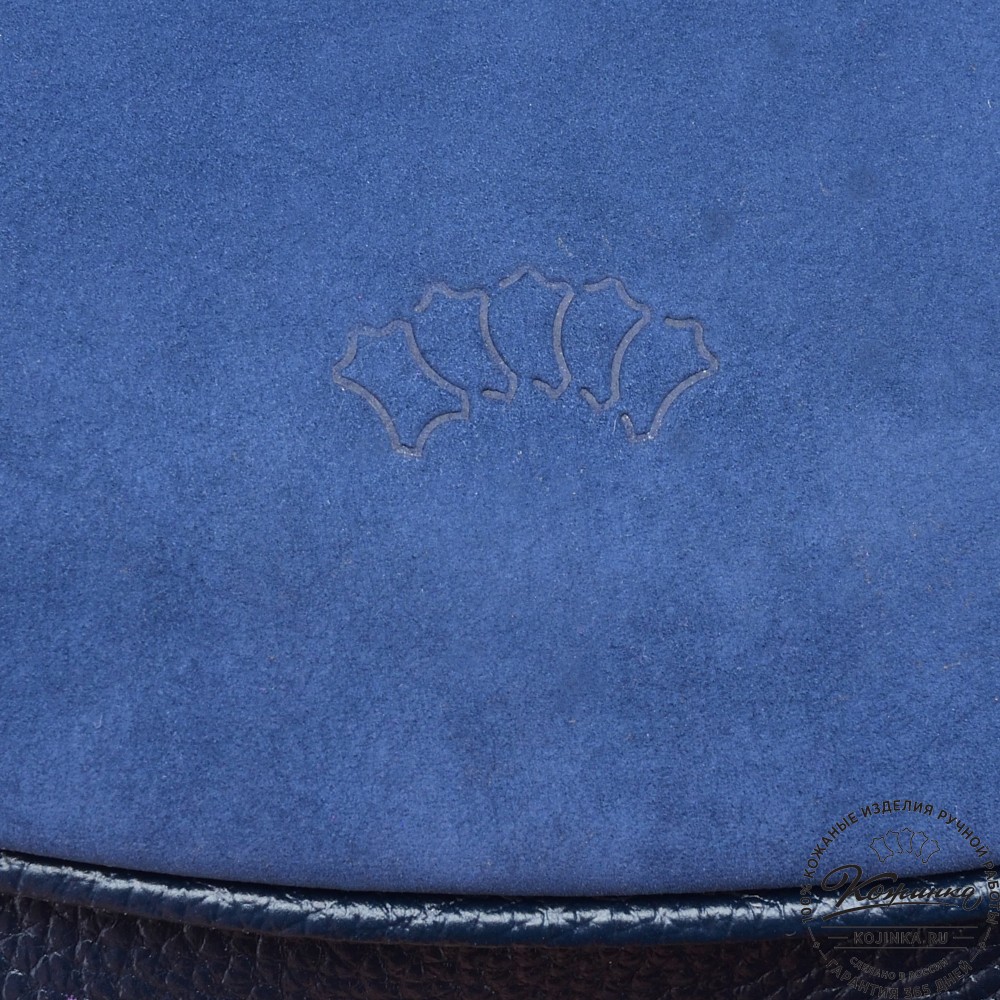  Женская кожаная сумка "Валенсия" (синяя)