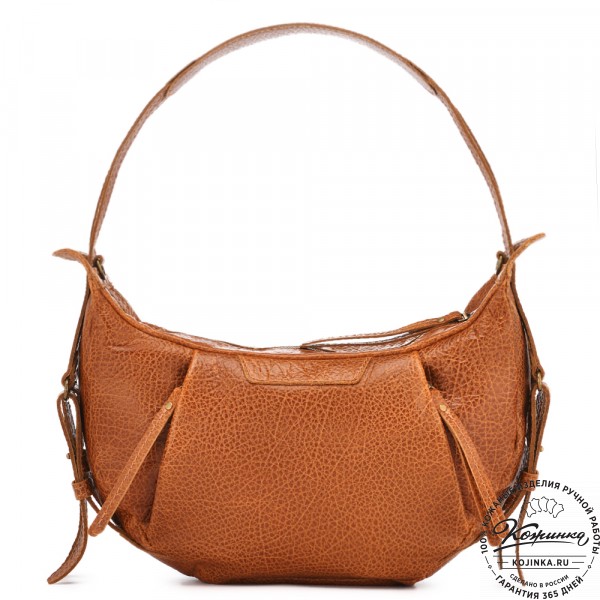  Женская кожаная сумка "Техас" (фактура рыжий). фото 1