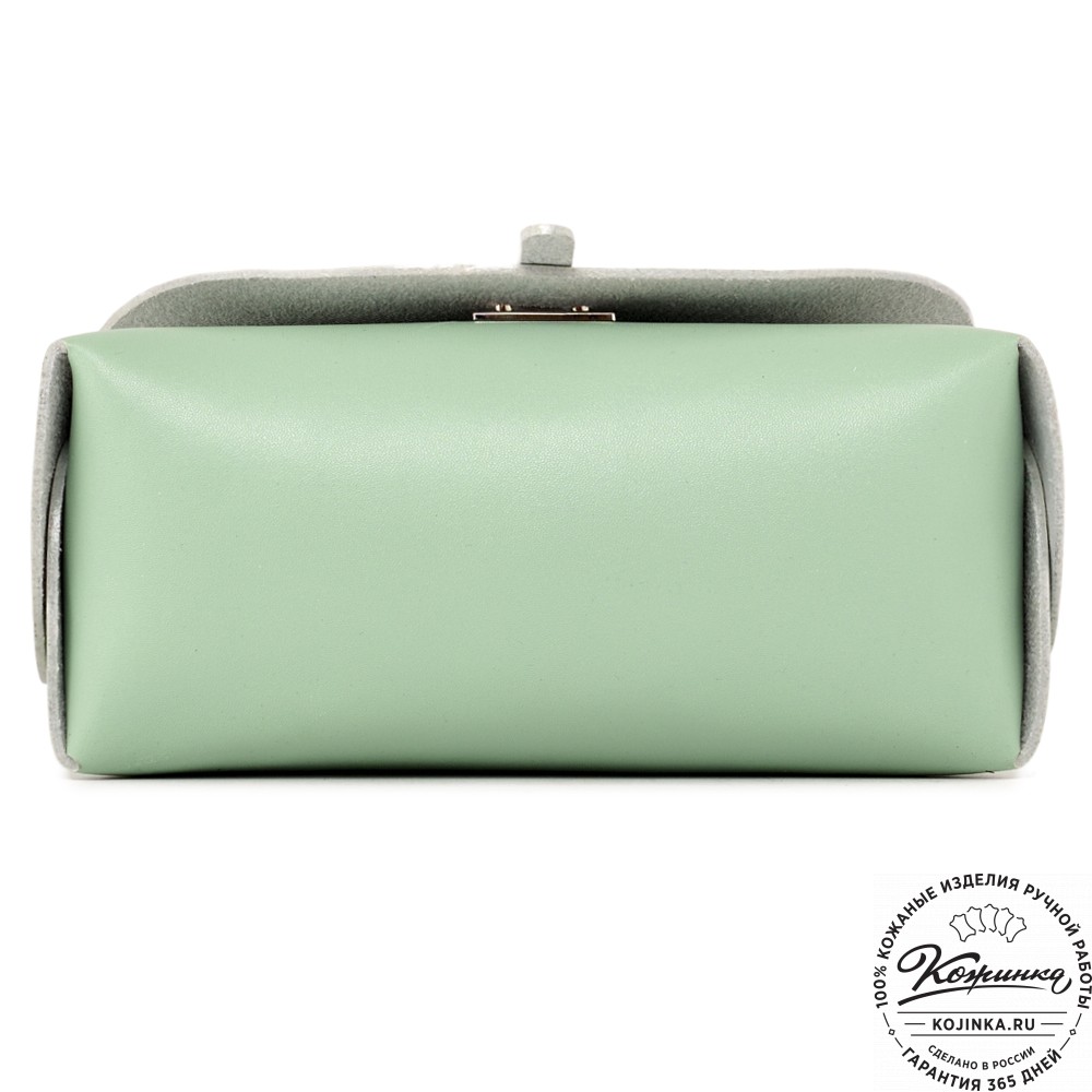 Женская кожаная сумка "Милла макси" (мята)
