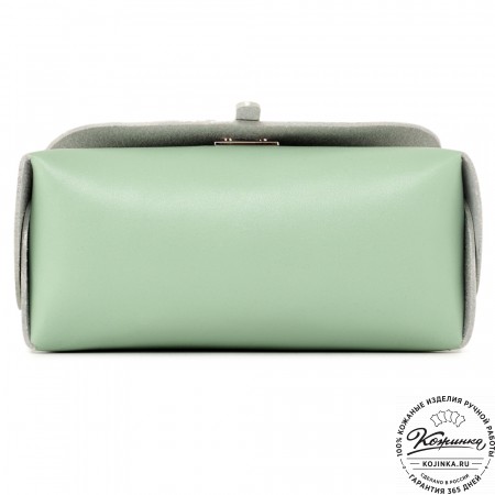 Женская кожаная сумка "Милла макси" (мята)
