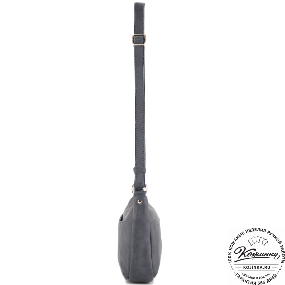 Женская кожаная сумка "Нева" (джинс)