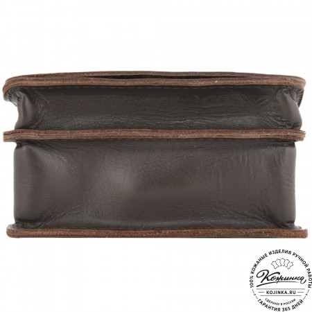 Кожаный сумка "Робин" (темно-коричневый)