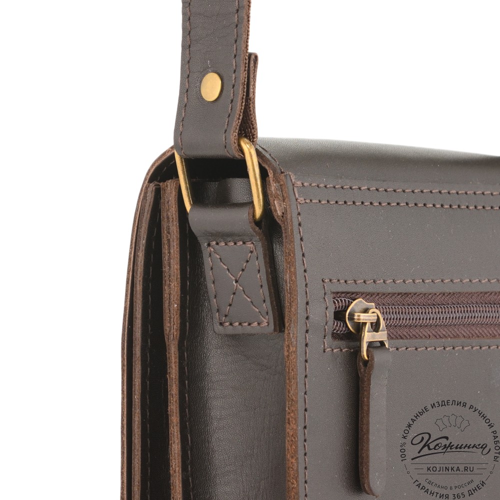 Кожаный сумка "Робин" (темно-коричневый)