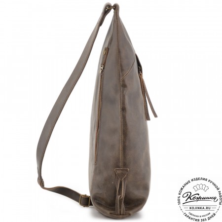 Кожаный рюкзак "Африка" (коричневый наппа)