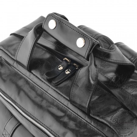 Кожаный рюкзак "Вассерман" (черный антик)