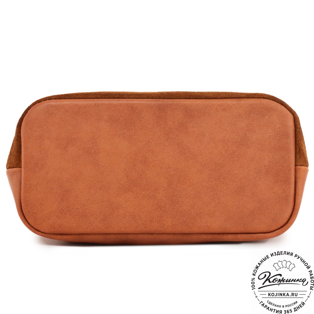  Женская кожаная сумка "Саманта" (рыжий)