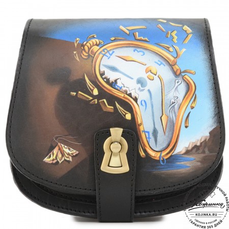 Кожаная сумка ручной работы "Джульетта-нью" "Время Дали"