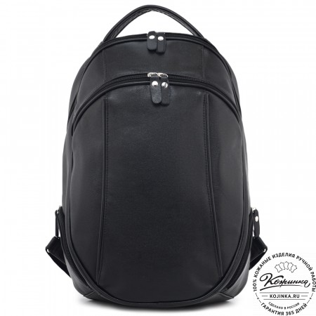 Кожаный рюкзак "Ланселот" (чёрный)