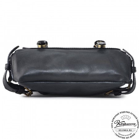 Кожаный рюкзак "Рафаэль" (чёрный)