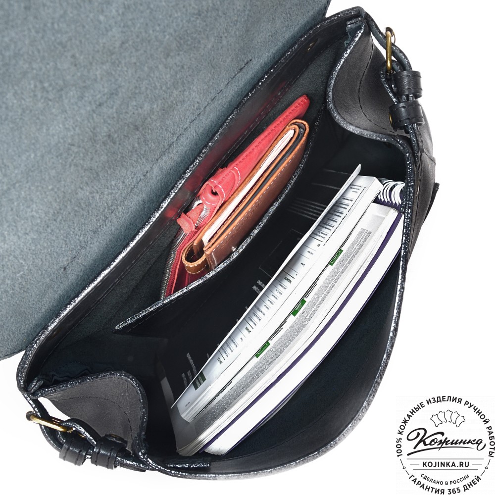 Кожаный рюкзак "Рафаэль" (чёрный)