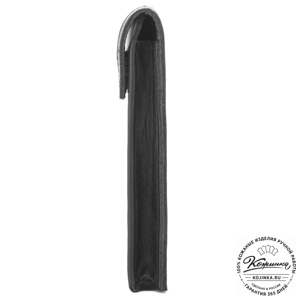 Кожаный футляр для очков "Марокко" (черный)