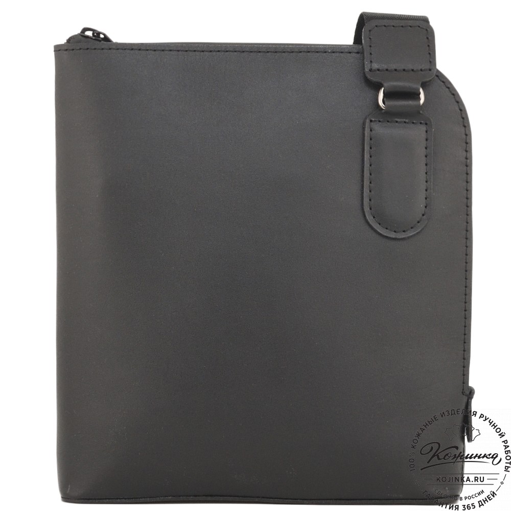  Кожаная сумка "Родос" "Мотоцикл" (черная)