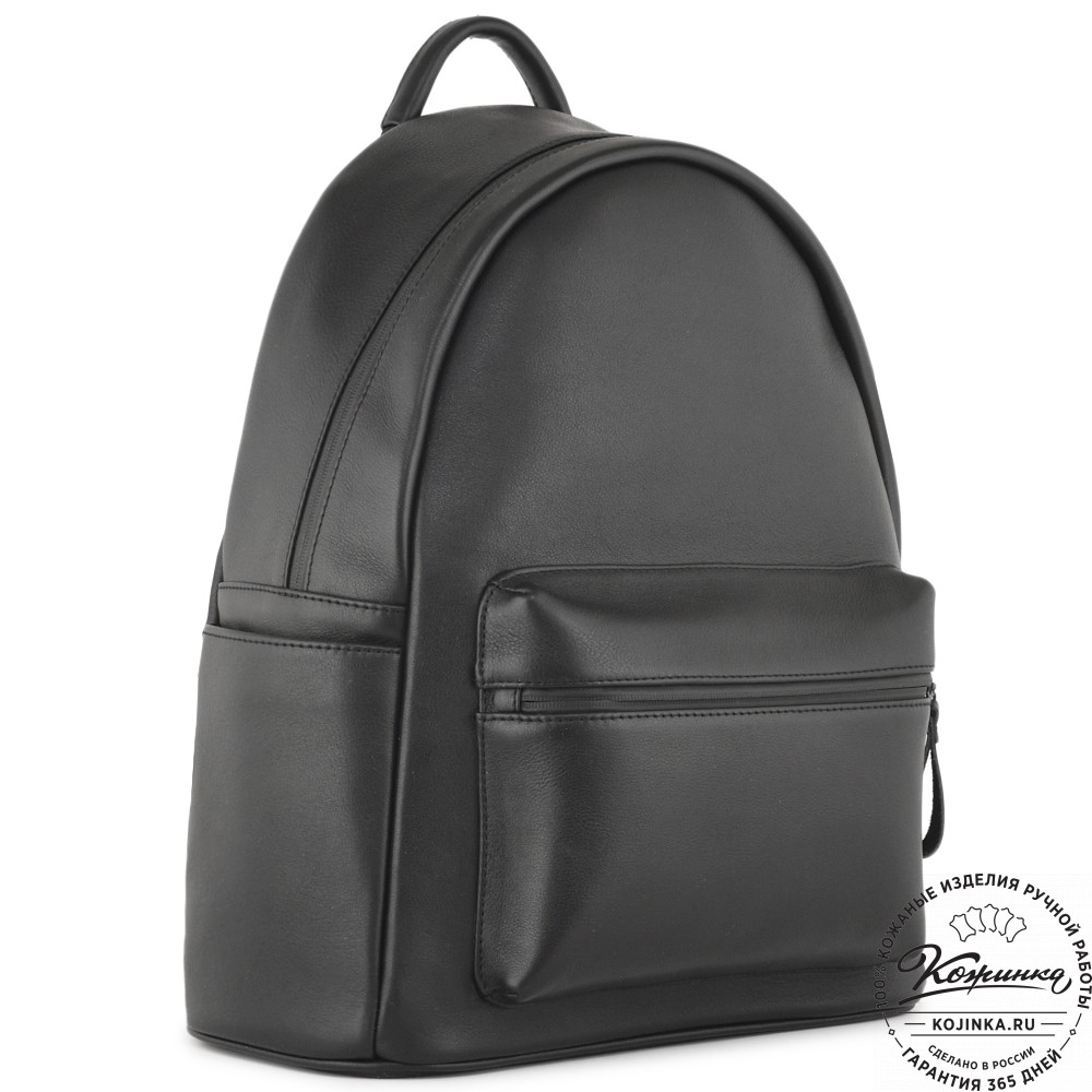 Кожаный рюкзак "Старк" (чёрный)