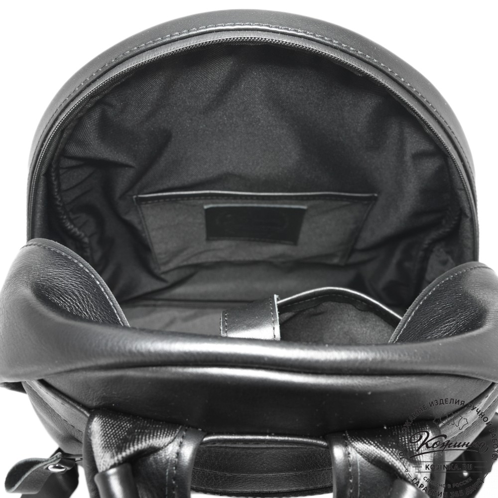 Кожаный рюкзак "Старк" (чёрный)