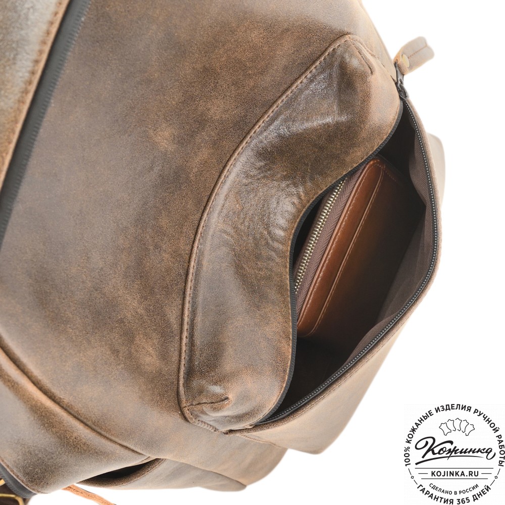 Кожаный рюкзак "Старк" (коричневая наппа)