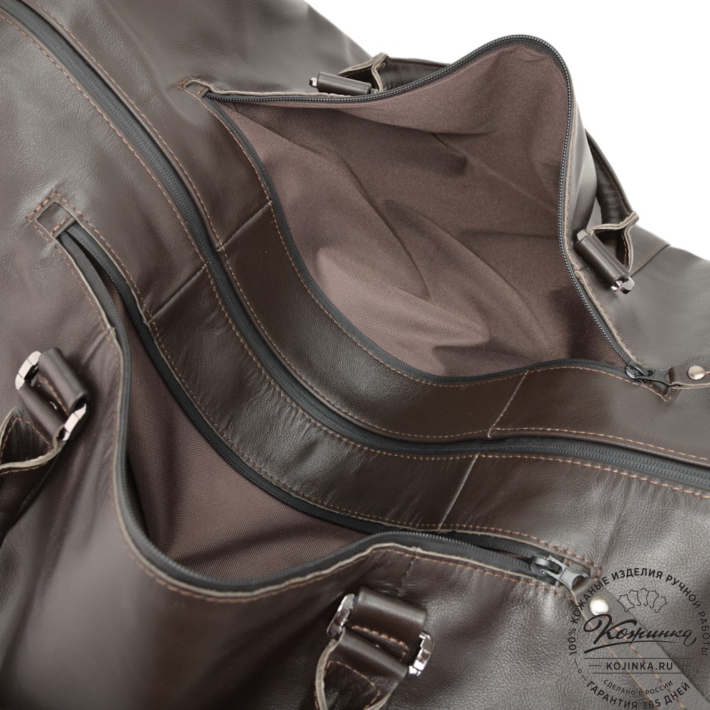 ККожаная дорожно-спортивная сумка "Англия БИГ" (коричневый)