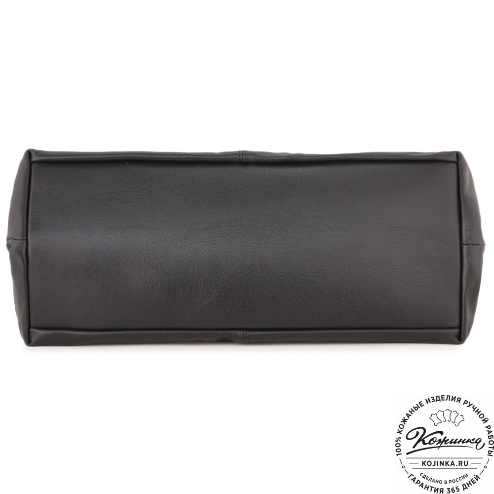 Женская кожаная сумка "Испания" (черная)