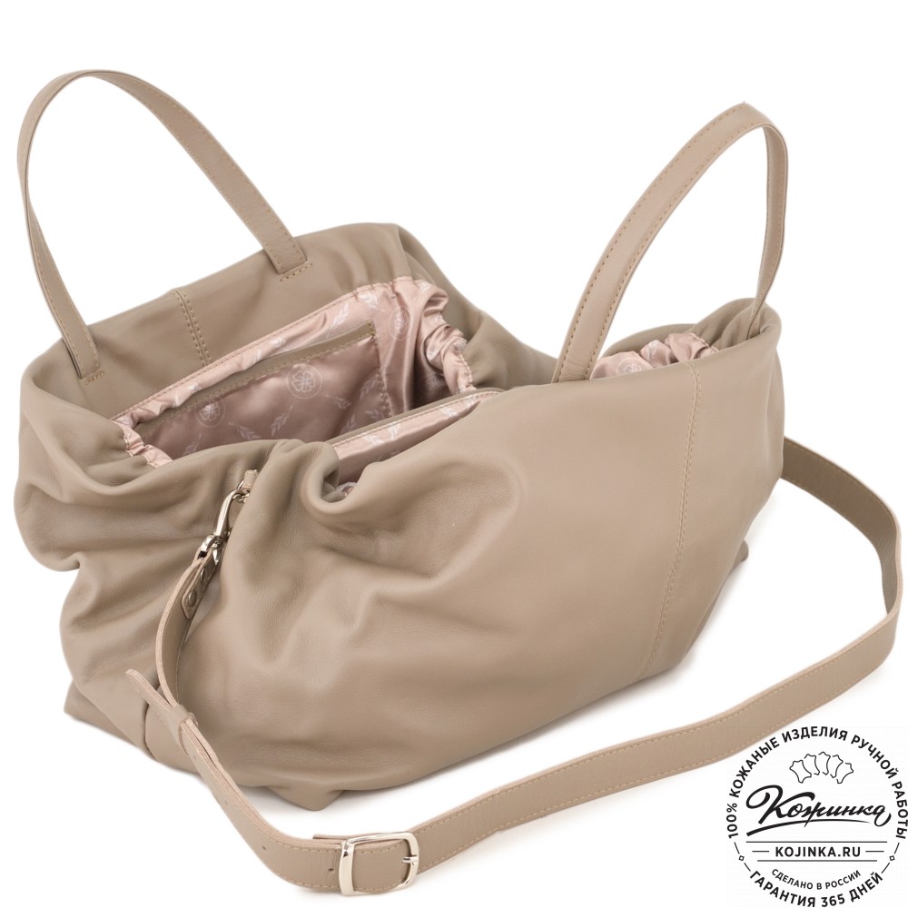 Женская кожаная сумка "Испания" (капучино)