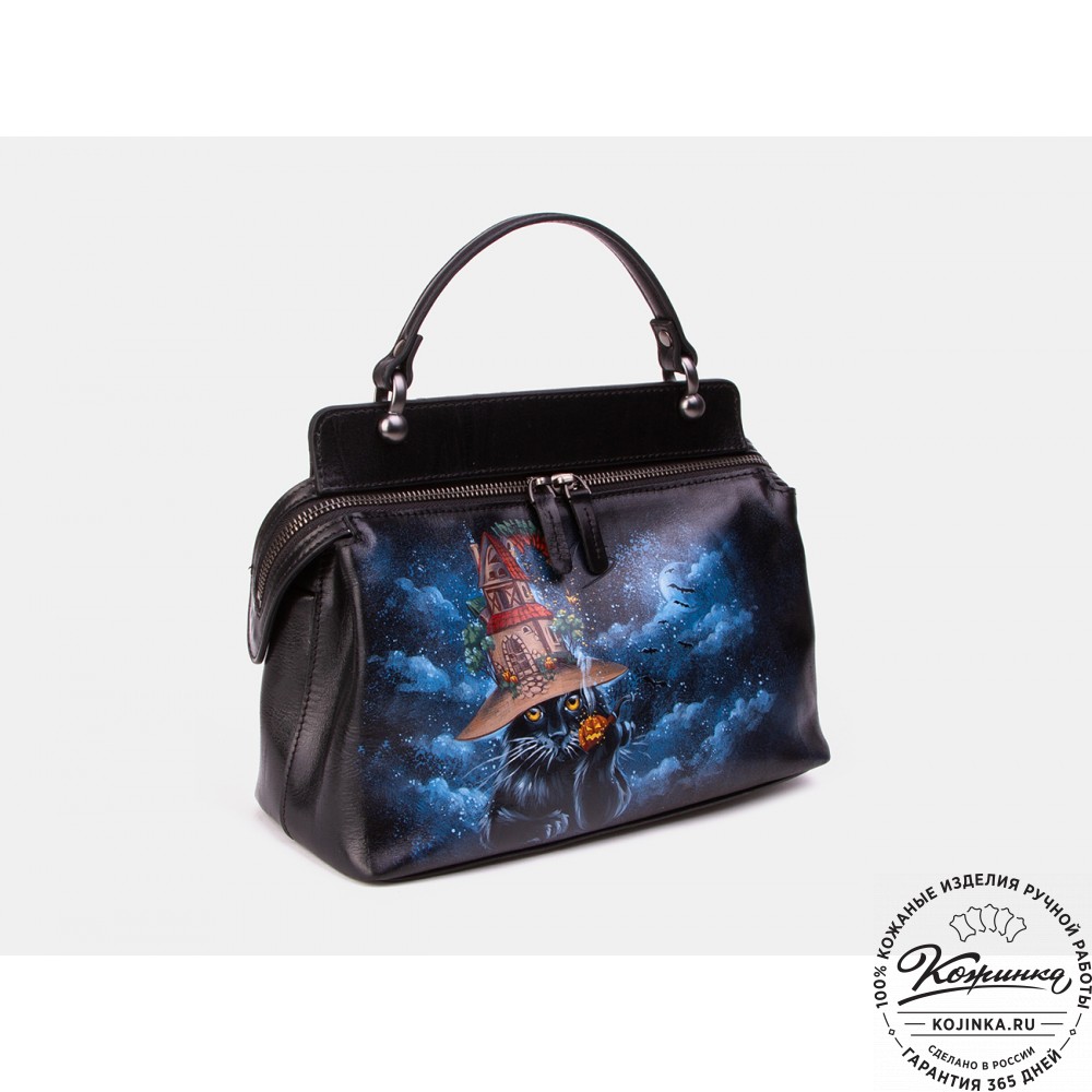 Женская кожаная сумка "Орнелла" "Ведьмин кот"